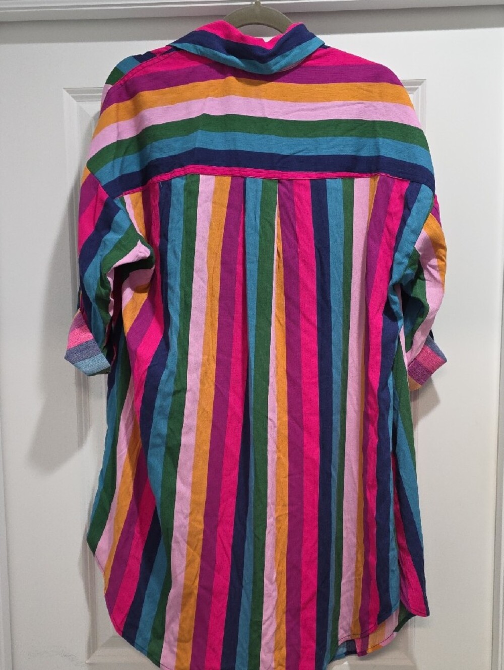 torrid Multicolor Stripe One-Piece Swimsuit And Kimono 2-Piece Set - Picture 7 of 8